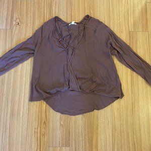 Urban Outfitters cross front blouse